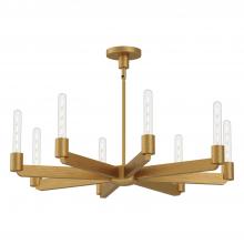 Alora Lighting CH607232AG - Claire 32-in Aged Gold 8 Lights Chandeliers