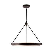 Alora Lighting PD302732CBSS - Duo 32-in Classic Black/Silver Shimmer LED Pendant