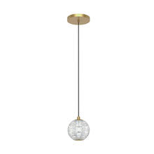 Alora Lighting PD321201NB - Marni 5-in Natural Brass LED Pendant