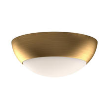 Alora Lighting FM522211AGOP - Rubio 11-in Aged Gold/Opal Matte Glass 2 Lights Flush Mount