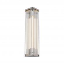 Alora Lighting WV339112PNCR - Sabre 12-in Polished Nickel/Ribbed Glass LED Wall/Vanity