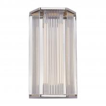 Alora Lighting WV339216PNCR - Sabre 16-in Polished Nickel/Ribbed Glass LED Wall/Vanity