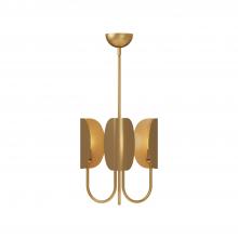 Alora Lighting CH450715AG - Seno 15-in Aged Gold 3 Lights Chandeliers