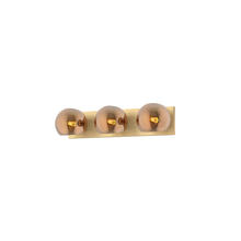 Alora Lighting VL548322BGCP - Willow 22-in Brushed Gold/Copper Glass 3 Lights Vanity