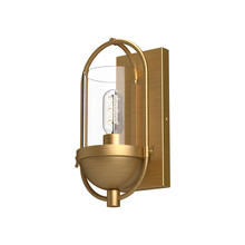 Alora Lighting WV539007AGCL - Cyrus 7-in Aged Gold/Clear Glass 1 Light Wall/Vanity
