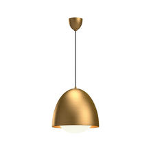 Alora Lighting PD529116AGOP - Kenji 16-in Aged Gold/Opal Matte Glass 1 Light Pendant