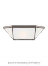 Visual Comfort & Co. Studio Collection 7679454-965 - Morrison modern 4-light indoor dimmable ceiling flush mount in antique brushed nickel silver finish