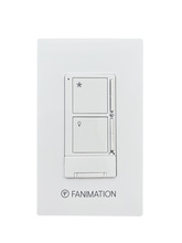 Fanimation WT503WH - Wall Control - 3 Fan Speeds & CCT Light - White
