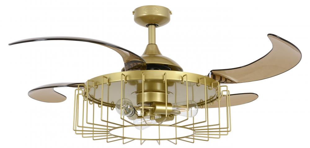 Fanaway Sheridan 48-inch Satin Brass AC Ceiling Fan with Light