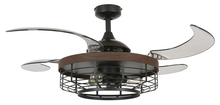 Beacon Lighting America 51106101 - Fanaway Montclair 48-inch Black with Koa Trim AC Ceiling Fan with Light